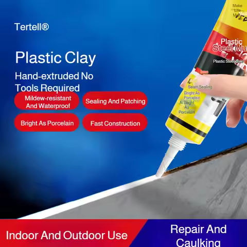 White Plastic Steel Mud Waterproof Glue Bathroom Toilet Waterproof and Mildew Proof Caulking Glue Se