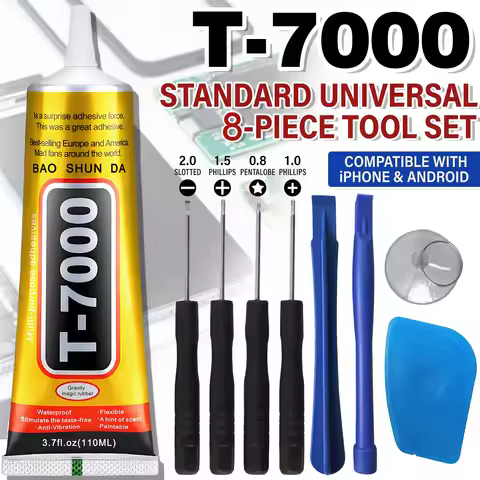 T-7000 Black Mobile Phone Screen Universal Repair Tool High-Strength Waterproof Adhesive,B7000 Elast