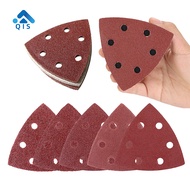 90*90*90mm Triangular Dry Wet Sanding Disc Glass Sandpaper Dish Polishing Abrasive Hook Loop Velcro 