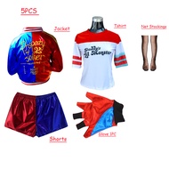 Suicide Squad Harley Quinn Costume for Adult Woman Joker Monster Cosplay Set