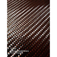 Carbon Fiber Fabric Twill Red Metallic