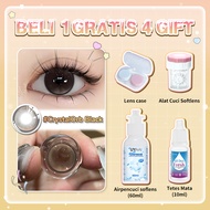 [Beli 1 Gratis 2]UYAAI Softlens Mata Lensa Kontak ：Sepasang Softlens 6 Bulan+Air Softlens 60ml+Eyedr