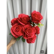 Rose cluster (7 flowers) - Many colors - Artificial flowers, decorative flowers