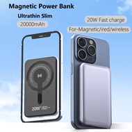 【SG Stock】New Ultrathin Slim 20W Fast Charging Magnetic Power Bank 20000mAh Wireless Powerbank For iphone 12 13 14 15