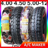 4.00 4.50 5.00-12 Tayar Motor Beca Pedicab Battery Electric Gasoline Motorcycle Tricycle Tire No Tub