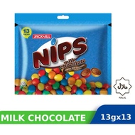 Local stock现货💚 「HALAL」Nips Chocolate 13g x 13 Fun Pack 巧克力 milk 牛奶 birthday