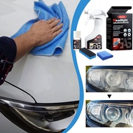 Car Headlight Restoration Fluid Kit 180ML Repair Liquid + 10ML Coating Solution