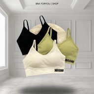 Bra Foryou WANMI Embroidered Spaghetti Strap Top (N90) (Small Size 28-34 Inches) Bright Colors Very 