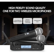 GLXD4 Wireless Microphone Professional Karaoke Dual UHF Wireless Dynamic Microphone System