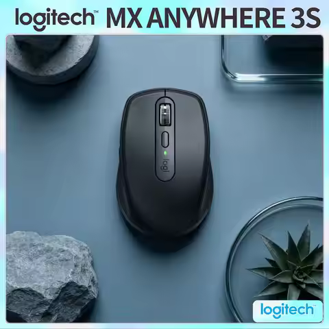 Travel MX Anywhere 3S - Darkfield 8K DPI, Hyper-Scroll, Compact, Suitable for Vape Business Tour & H