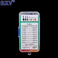 400PCS European Ferrule Terminal Kit - Assorted Pre-Insulated Wire End Sleeves (Includes E0506, E050