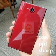 PPF back cover, Carbon Sharp AQous Xx 404SH to prevent scratches