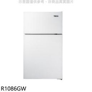 《可議價》東元【R1086GW】86公升復古式雙門冰箱