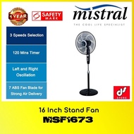 Mistral MSF1673 16 Inch Stand Fan WITH 1 YEAR WARRANTY