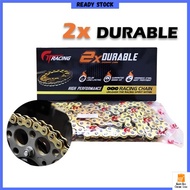Gold Chain Motorcycle Racing Chain Rantai Motor 428Hx122L / 428Hx132L / 415Hx132L / 415Hx122L