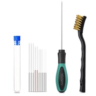 YOOPAI 3D Printer Nozzle Cleaning Kit, 3D Printer Cleaning Kit with Soft Rubber Handle, 0.4mm Nozzle