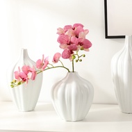 Artificial Flowers for Decoration Flowers Artificial Flowers Flower Decoration Phalaenopsis Artificial Flower High-Grade Phalaenopsis3DPrint Single Phalaenopsis Ornamental Flower Silk Flower Study Living Room Potted Plant