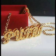 3D name necklace or double name