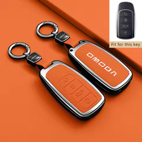 Zinc Alloy Car Key Case Fob for Chery Omoda 5 C5 9 Phev Premium 2025 2026 Accessories Keychain Remot