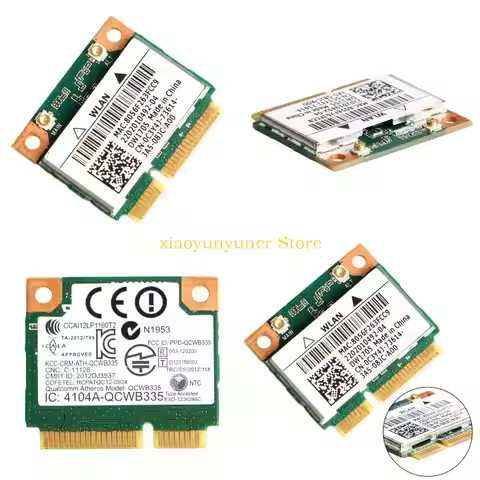 P9JB for Intel for Qualcomm Atheros QCWB335 Wifi Mini Wireless Card CN-0C3Y4J For Dell DW1705