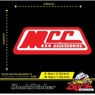 MCC 4X4 ACCESSORIES STICKER 1PCS #4X4 #mitsubishi #toyota #perodua #nissan #daihatsu