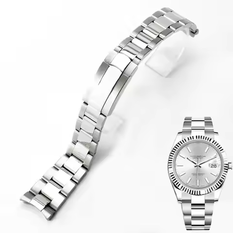 For Rolex Oyster Perpetual Datejust DAYTONA SUBMARINER Luxury Men Watch Strap 904L Stainless Steel W
