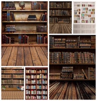 ✳♛ Laeacco Old Bookshelf Study Room Baby Portrait Photography Backdrops Photo Backgrounds Photophone Studio Props