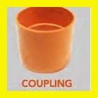 ﹊ ∇ ▫ PVC Orange / PVC Sanitary Pipe Fittings Orange Coupling Connector 2" 3" 4" (per pc)