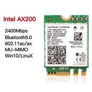 AX200 Dual Band Wireless AX200NGW 2.4Gbps 802.11ax Wireless Intel Wi-Fi 6 AX200 M.2 NGFF WiFi Wlan C