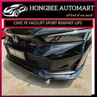 CIVIC FE FACELIFT 2025 SPORT FRONT LIP, FRONT DIFFUSER BODYKIT FRONT SKIRTING