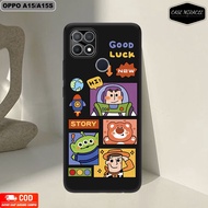 CM Case OPPO A15 / A15S Softcase Flexible Black Macaron Glass Camera Lens Protector [T0Y ST0RY] A15 
