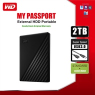 wd my passport external hard disk ของแท้ 1tb/2tb ฮาร์ดดิสก์พกพา hdd external USB3.0 2.5" เอทานอล ฮาร