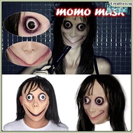 [CAS] Halloween Mask Zombies Skeleton Long Hair Momo Scary Mask Scary Challenge Games Evil Latex Mas