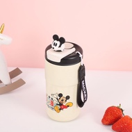 แก้วเก็บความเย็น แก้วลายการ์ตูนสุกน่ารัก สแตนเลส SUS316 เก็บความร้อน-ความเย็น มีจุกการ์ตูน พร้อมหูห