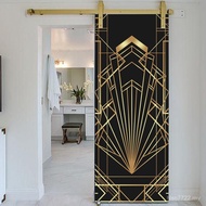 Sliding Door Three-Dimensional Self-Adhesive Home Imitation Door Sticker Abstract DM146 Transformati