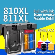 Canon 810xl 811xl ink pg810xl cl811xl refillable ink cartridge compatible for Canon MP237, MP245, MP
