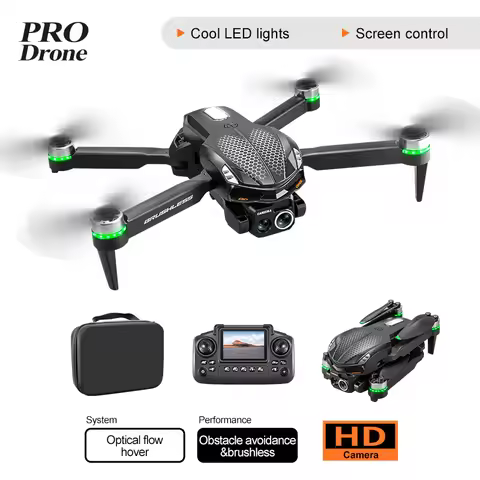 S168 Mini Drone 4K Professional HD Camera with Large Screen 2.4G WIFI FPV Dron Brushless Optical Flo