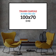 Canvas Painting 100x70 (cm) With Frame Printed On Demand