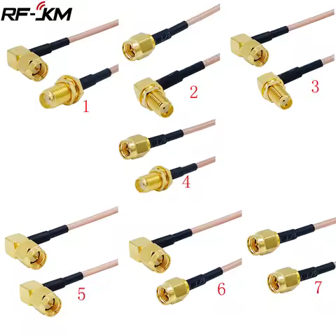 Cable SMA male plug to SMA male straight Connector Cable RG316 RF Jumper pigtail Male to Female righ