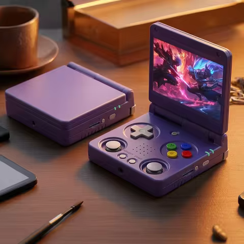 Anbernic RG34XXSP 3.4-Inch IPS Linux 64-bit Game Console H700 quad-core 1GB Retro Game Player HD-Con