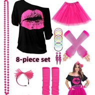 80s Prom Costumes - Accessory Set for Retro Parties & Halloween