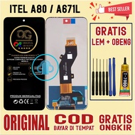 FREE GLUE SCREWDRIVER LCD TOUCHSCREEN ITEL A80 / A671L ITEL SCREEN a SERIES ORIGINALOriginal ALL BRA
