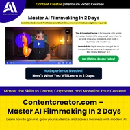 Make Ai Video- Content creator – Master AI Filmmaking In 2 Days | Ai Video | Ai filmaking