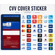Credit/Debit Card CVV Cover Stickers | 4 PCS Waterproof
