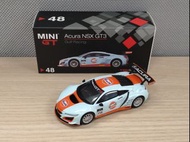 1:64 Minigt No.48 Acura NSX GT3 Gulf Racing LHD USA Exclusive MGT00048-MJ ACURA OFFICIAL LICENSED PR