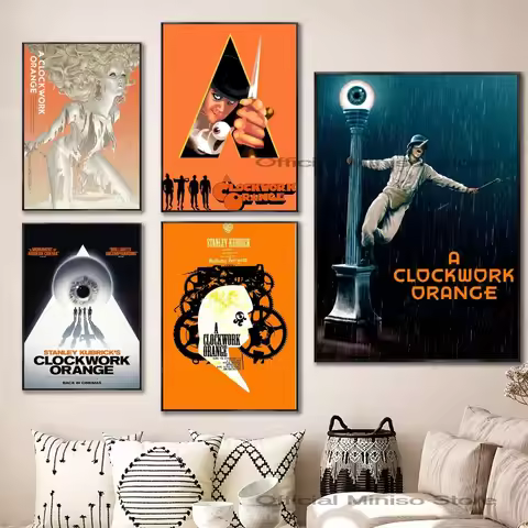 1pc A Clockwork Orange Singer Poster Self-adhesive Art Waterproof Paper Sticker Coffee House Bar Roo