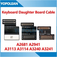 New Keyboard Trackpad Daughter Board Flex Cable For MacBook Air M2 M3 A2681 A2941 A3113 A3114 A3240 