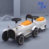 貝多奇兒童電動小火車可坐人雙人寶寶玩具車雙驅充電小孩復古童車