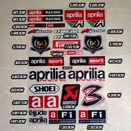 Suitable for APRILIA Motorcycle Decorative Stickers Motorcycle Accessories Sponsor Decals Waterproof Reflective Stickers