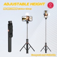 Fast Delivery Bluetooth Selfie Stick K9 1.7M Tripod Remote Led Selfie Stick 170Cm R1S 1.7M Selfie St